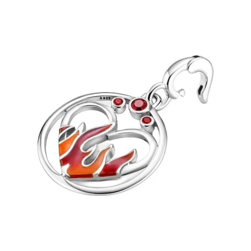 Pandora Sterling Silver, Crystal, Enamel Pendants Unisex Silver-2