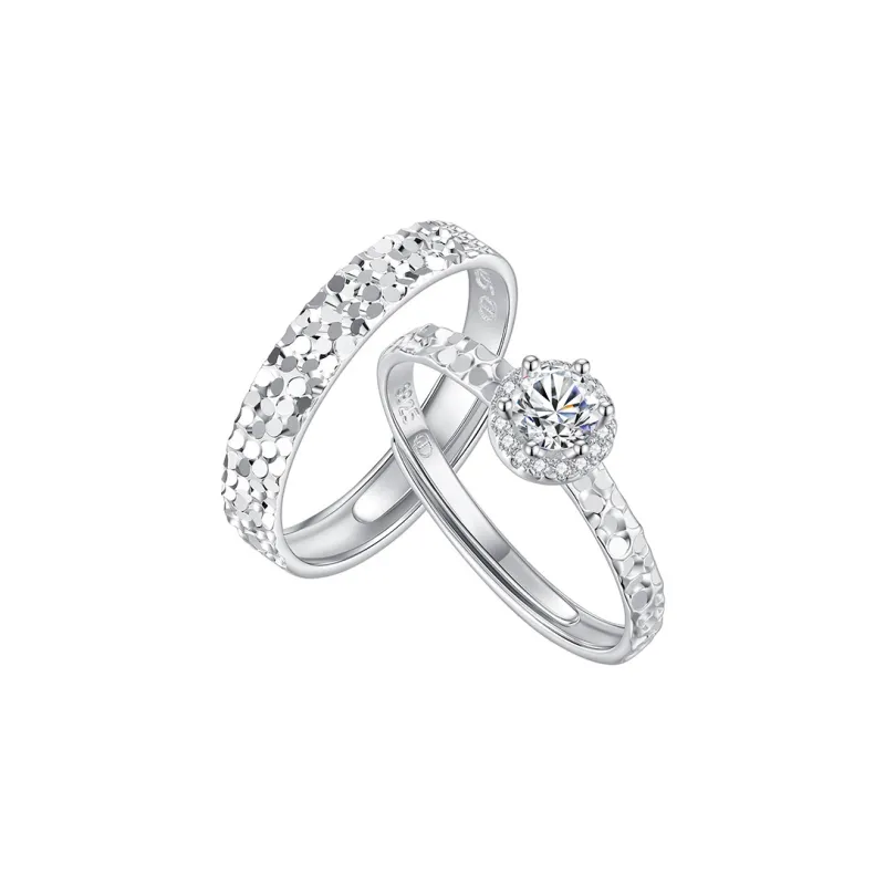 QIDUYINSHI 925 Sterling Silver Rings Unisex-0