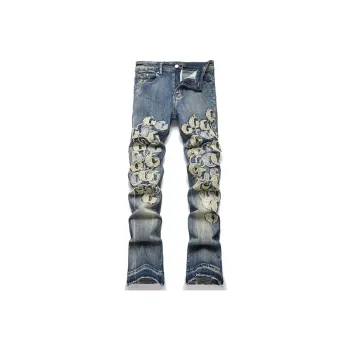 RASHOMONG Jeans Unisex Blue
