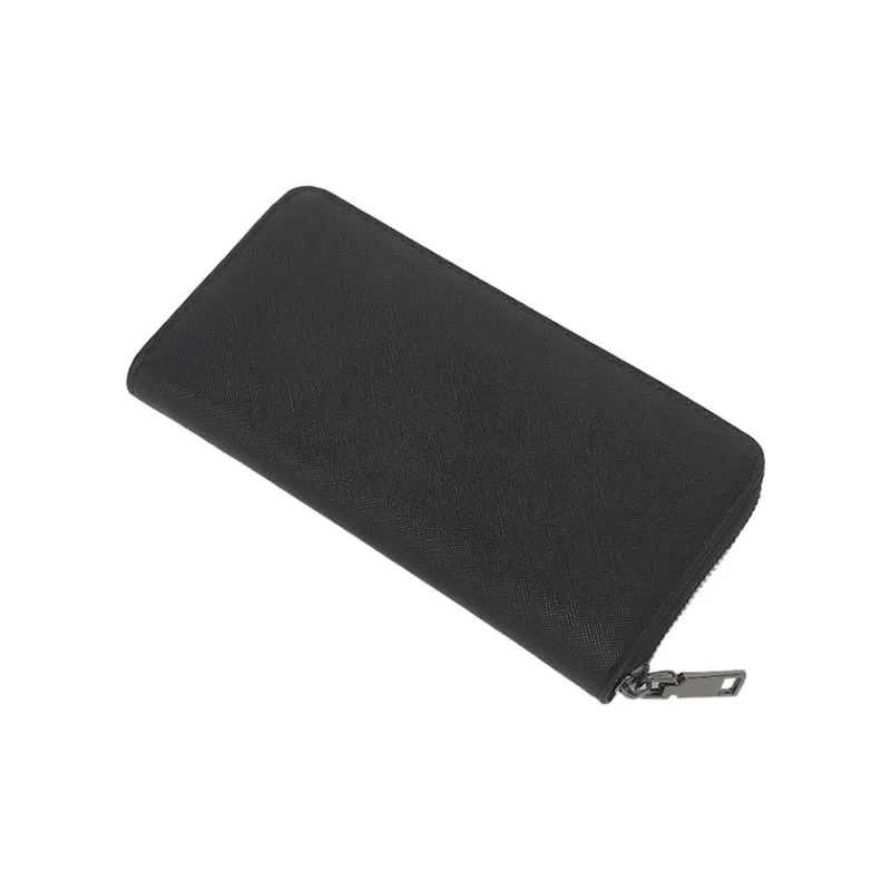 Yalu PU With Polyester Wallet Men's Carbon Fiber Texture/Plain Weave/Cross Grain-5