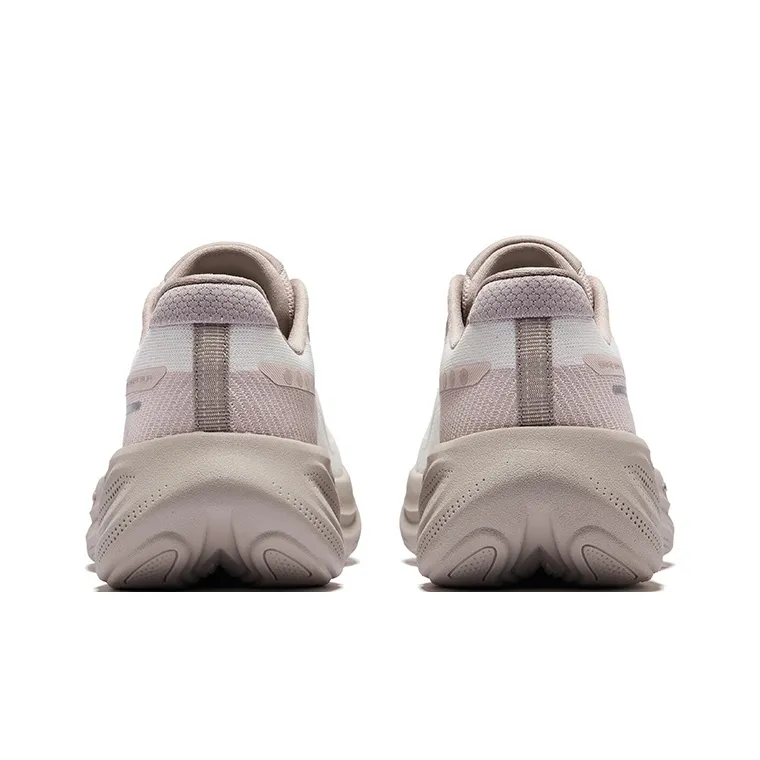 Erke Abrasion Resistant Breathable Low Top Casual Running Shoes Women's Microcrystal White Yam Gray-3