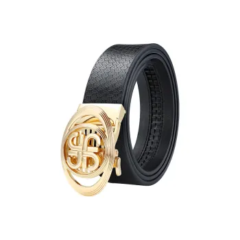 MILLIE'S Cow Split Leather Belts Men's 3.4cm