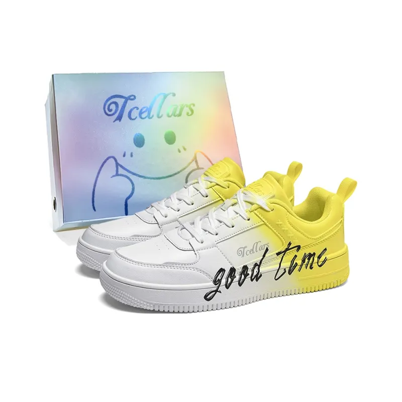 TCELLARS Skateboard Shoes Unisex Low Top White-66