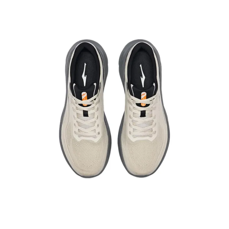 Erke Shock Absorbers With Slip Resistant Features Low Top Sprint Running Shoes Men's Gray-2