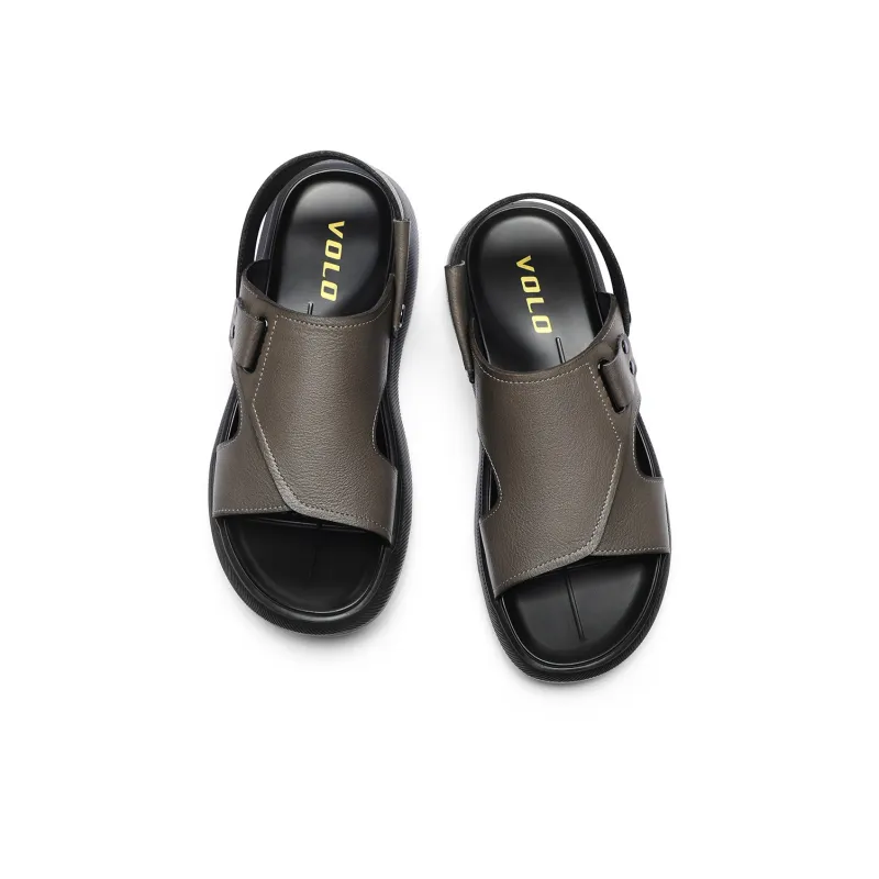 VOLO Beach Sandals Men Black/Gray-6