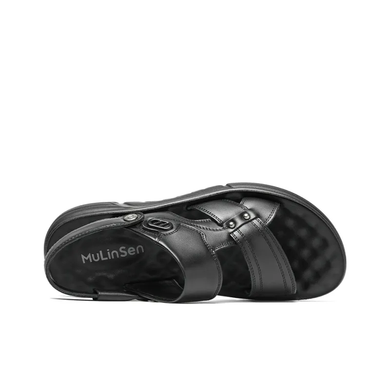 Mulinsen Beach Sandals Men Black/Brown-2