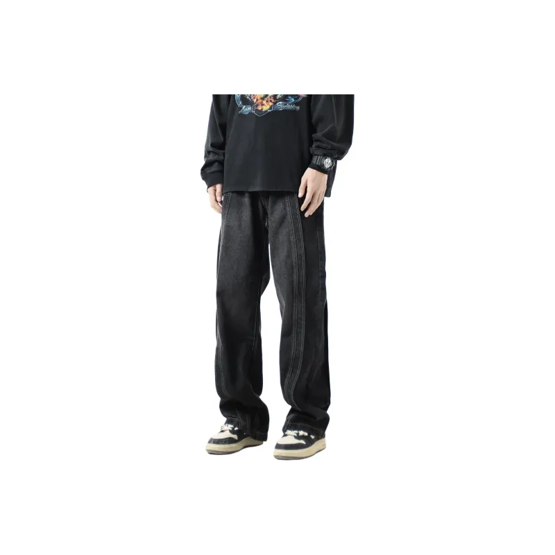 Warrior Huichao Riding The Wind Collection Jeans Unisex-0