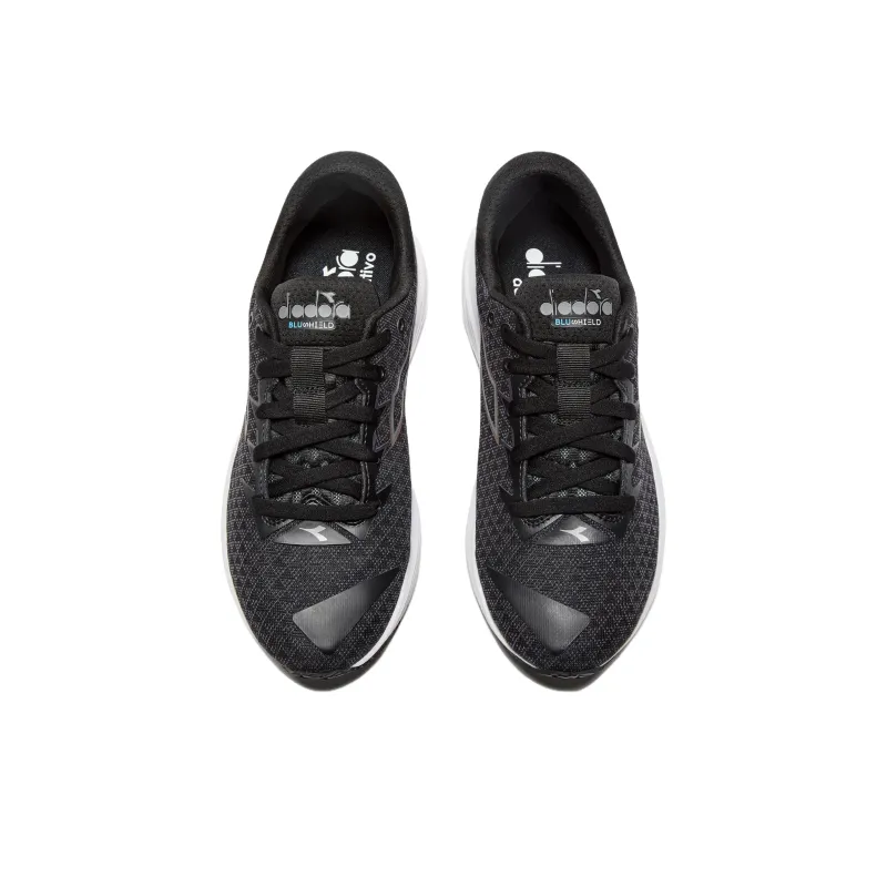 Diadora Anti Slip Wear Resistant Low Top Casual Long Distance Running Shoes Women's Black-2