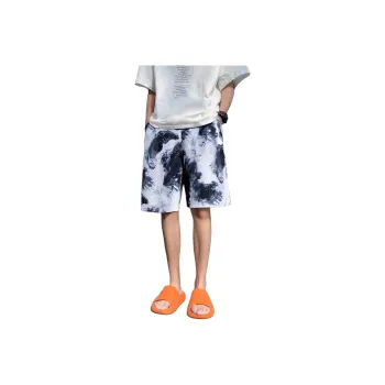 OPMO Casual Shorts Unisex Ink Wash Painting