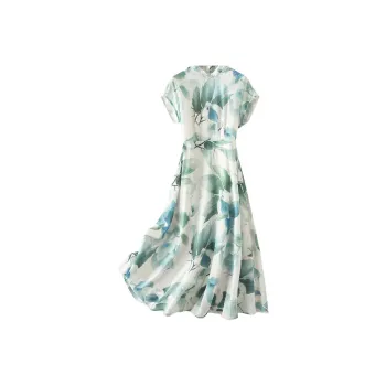 IHIMI Short Sleeved Dress Women's Multicolor