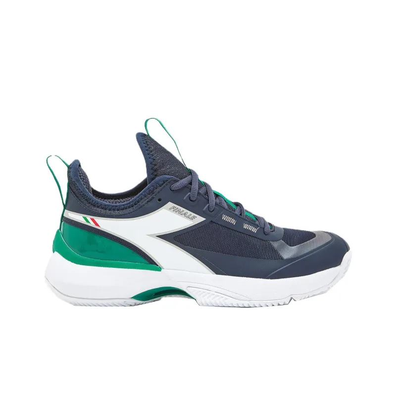 Diadora Anti Slip Wear Resistant Low Top Tennis Shoes Men's Blue-1