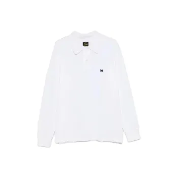 Needles FW24 Polo Shirt Unisex White