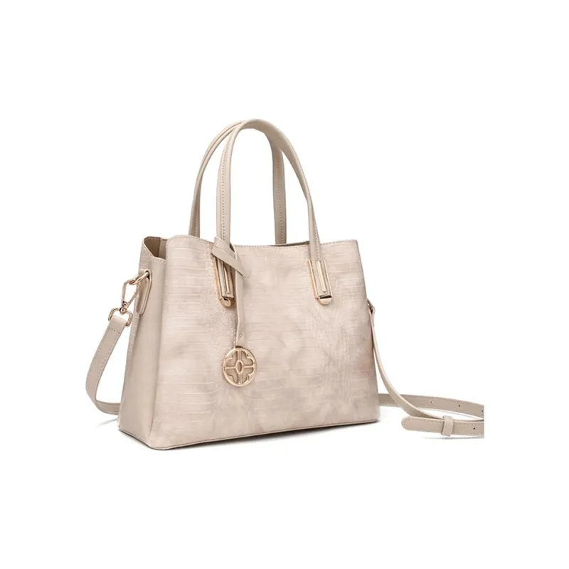CLEVER& KETCH PU One Shoulder Handbag Women's Khaki-1