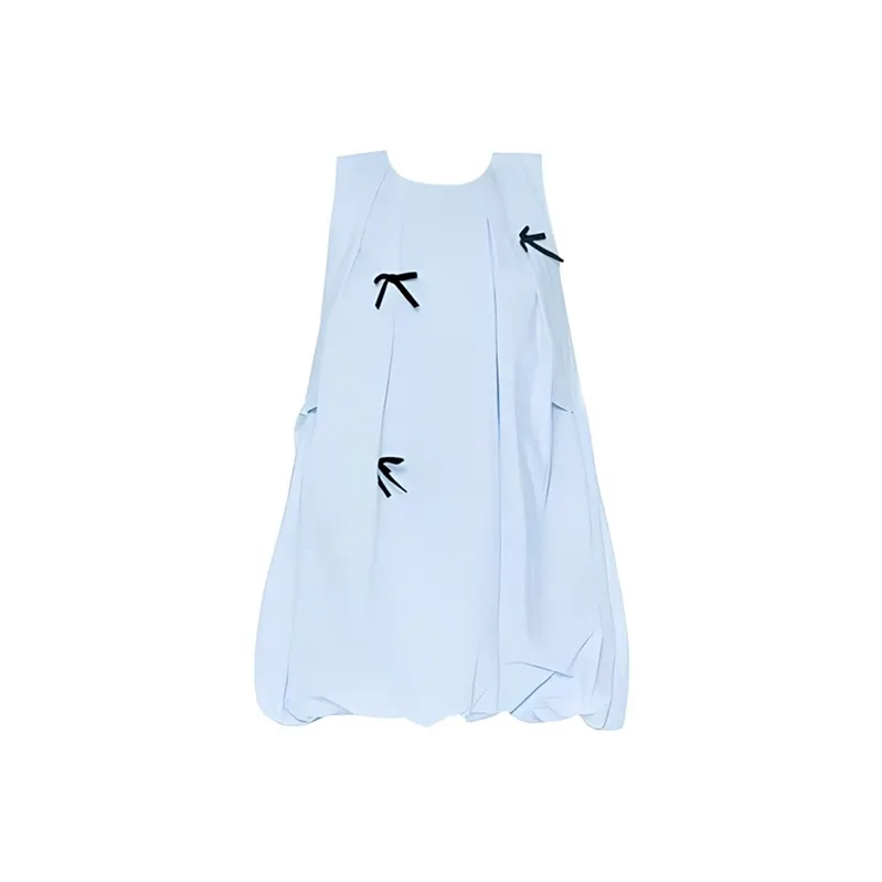 SISC Sleeveless Dresses Women's Light Blue-0