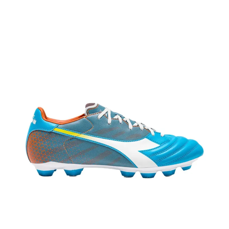 Diadora FG Firm Ground Cushioning, Wear Resistant Soccer Shoes Men's Blue-1
