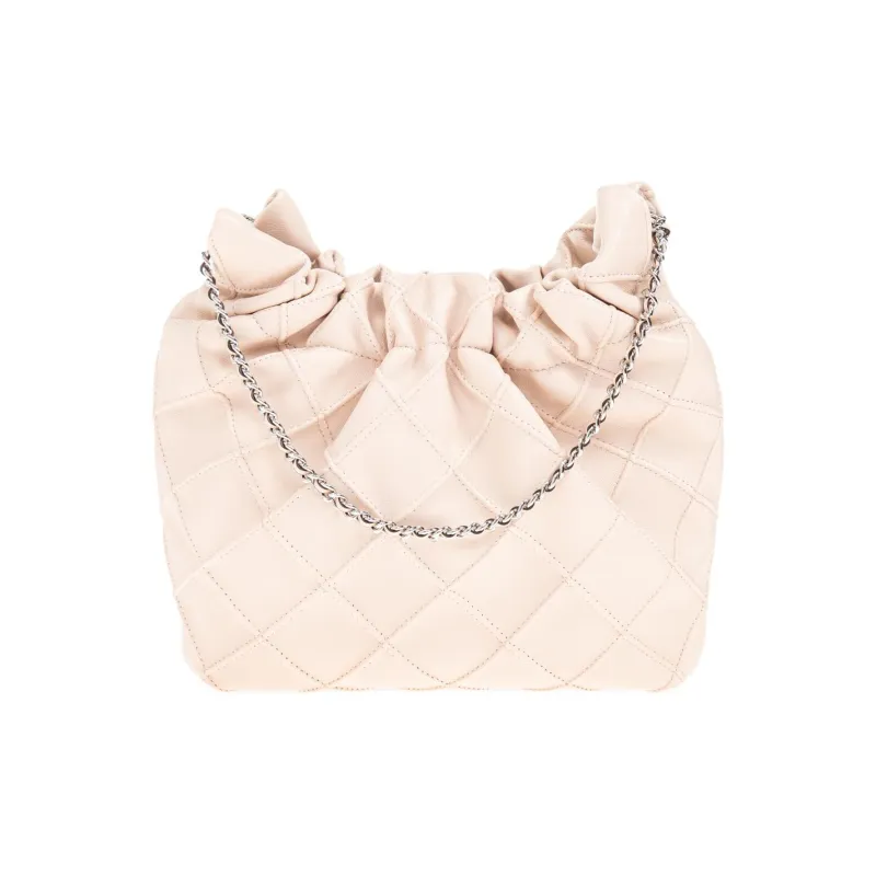 TORY BURCH Fleming Nappa Leather Crescent Bag, Shoulder Bag, Crossbody Bag, Handbag Mini Women's Pink-2