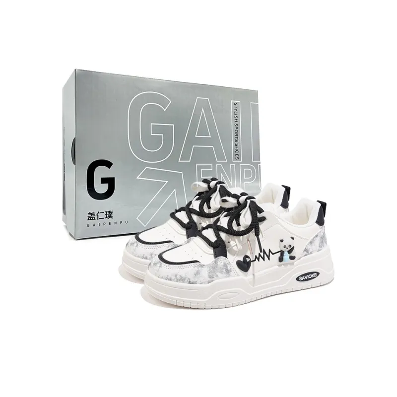 Gai Renpu Slip Resistant, Abrasion Resistant, Breathable Low Top Skateboard Shoes Women's-10