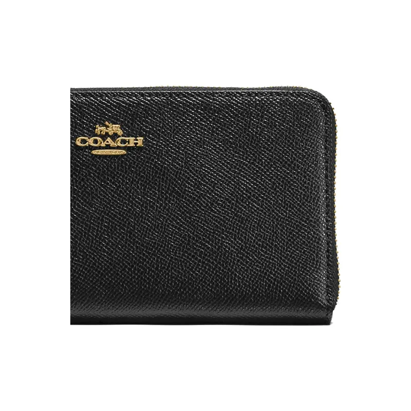 COACH Billfold Wallet Cowhide Leather Material Wallet Women's Brown Red-3