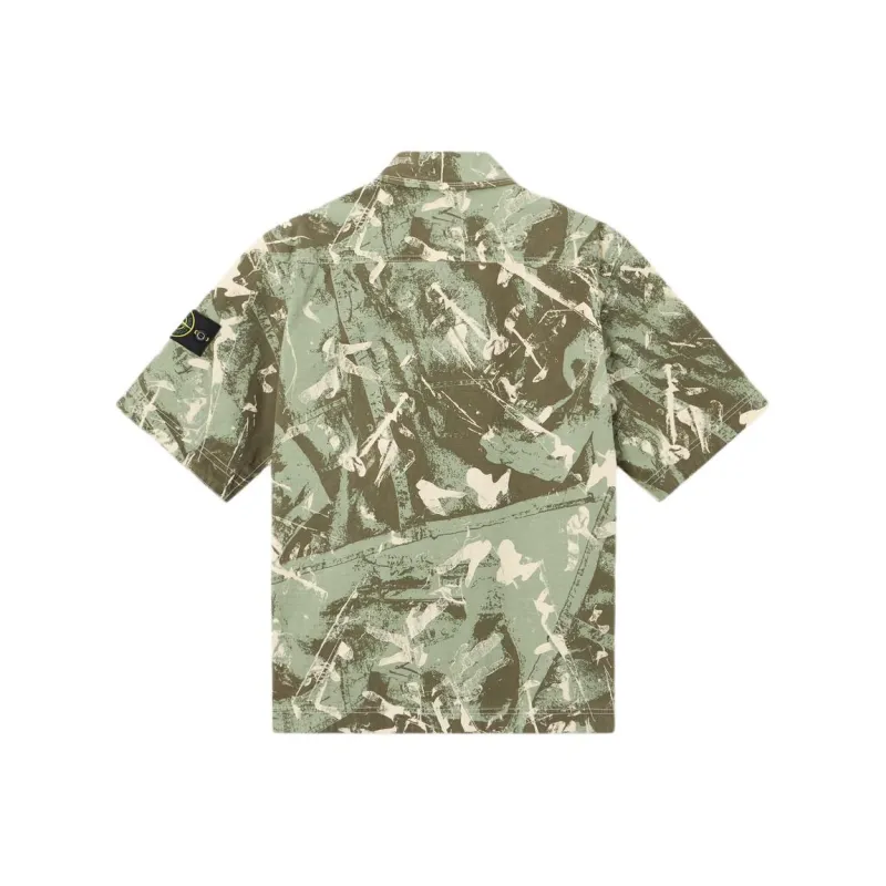 STONE ISLAND Shirts Men Army Green-1