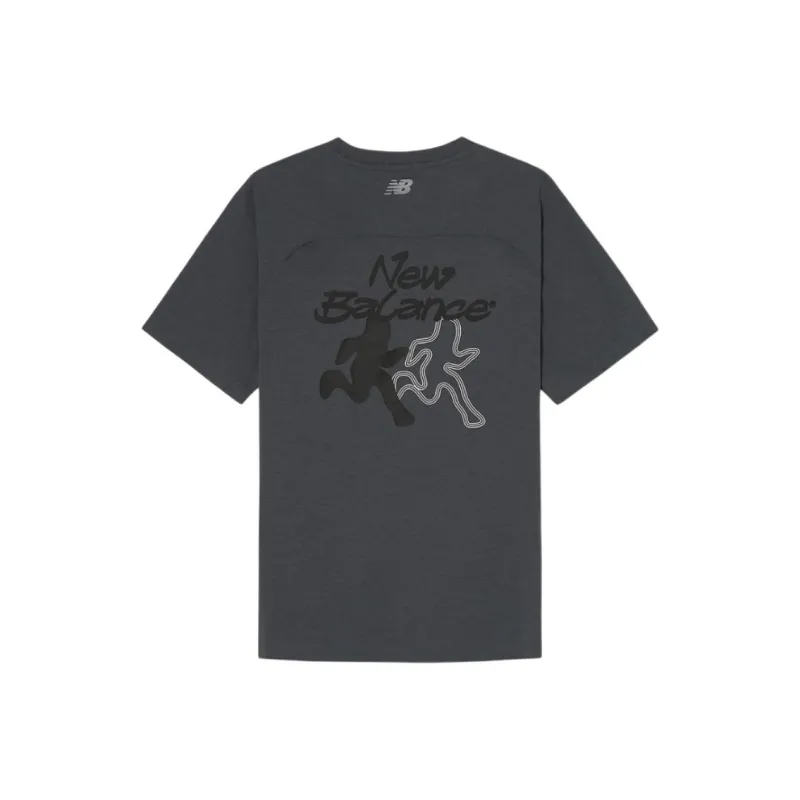 New Balance T Shirt Men's Charcoal-1