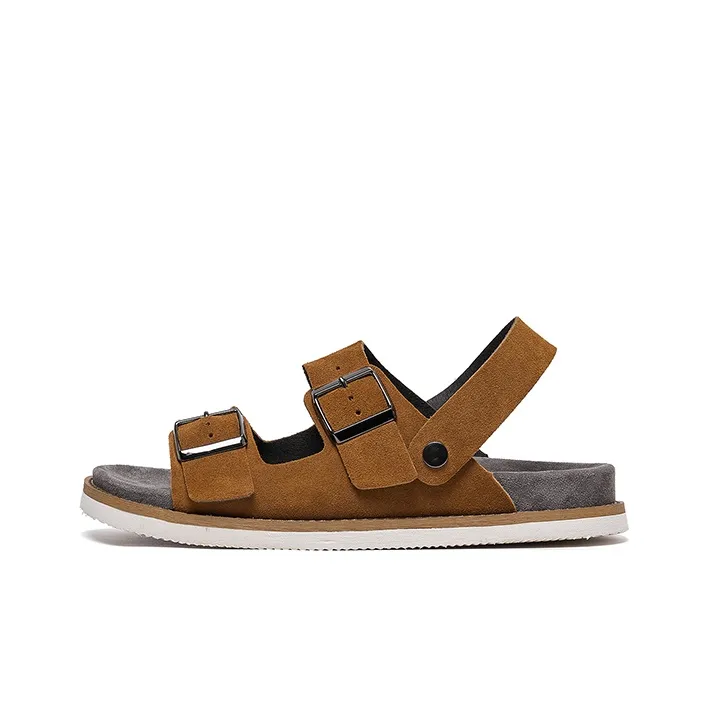 Lee Cooper Beach Sandals Men Yellow Brown/Jasper-0