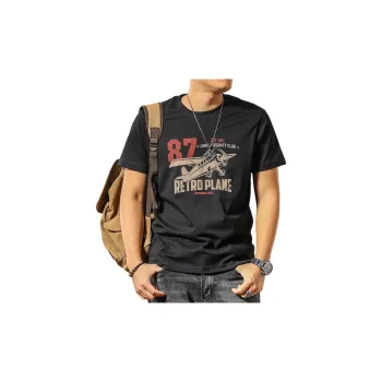 Seasonal Words T Shirts Men Black