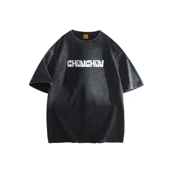 CHOUCHOUS Drop Shoulder Sleeve T Shirt Women's