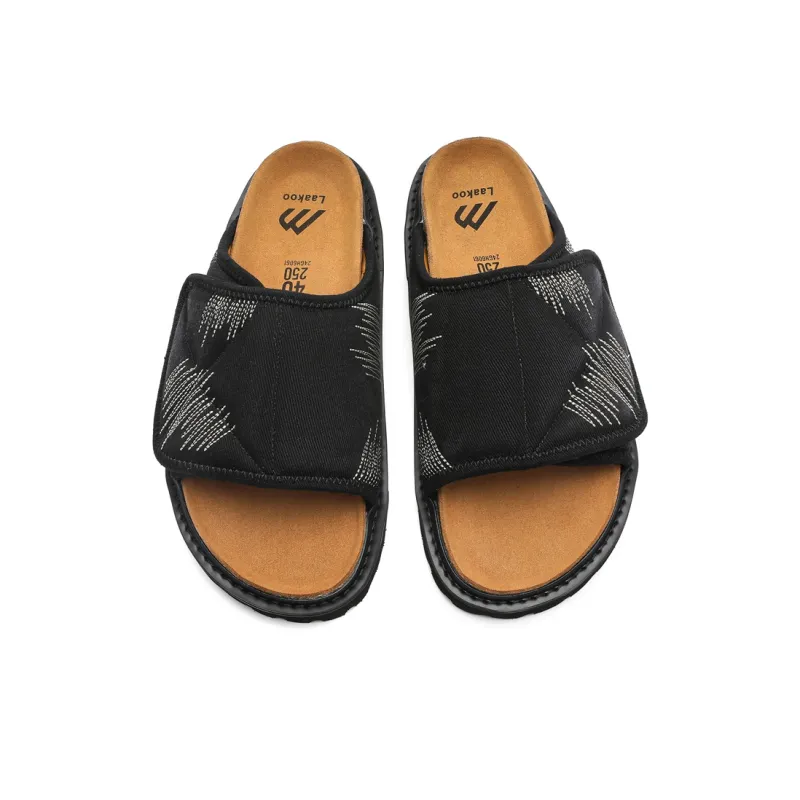 Bellum Han Rubber Sole Quiet Slip Resistant Slide Slippers Unisex-2