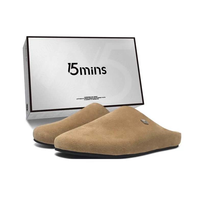 15 MINS Abrasion Resistant Quiet Closed Toe Slippers Unisex-9