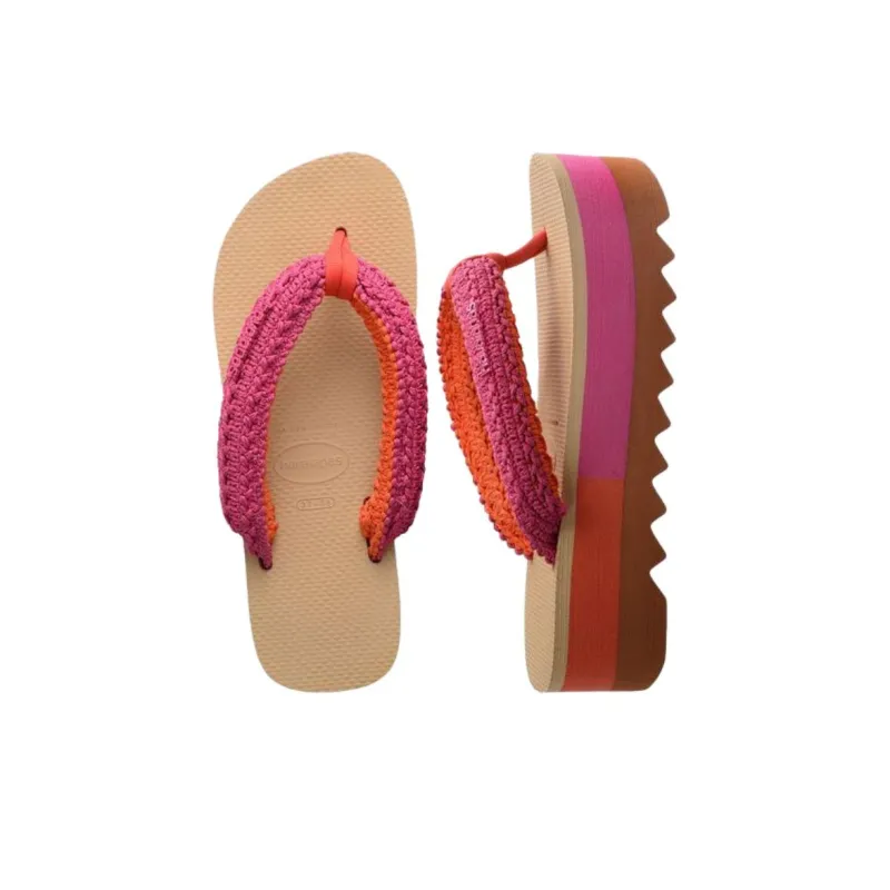 Havaianas Abrasion Resistant Flip Flops Women's Pink-4