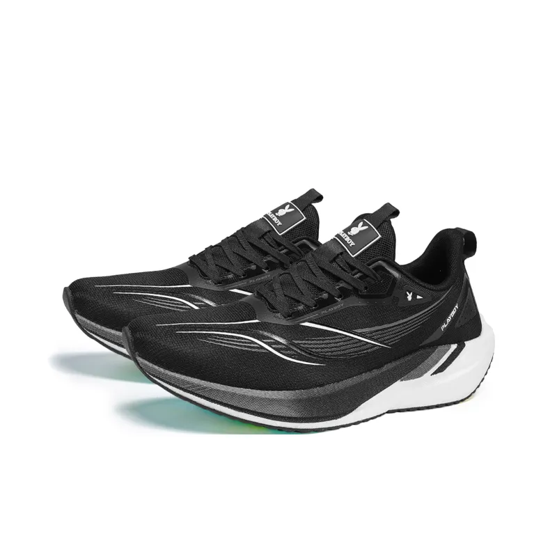 Playboy Low Top Running Shoes Men's Black Box-6