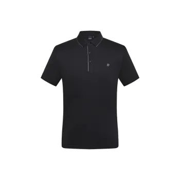 DANIEL HECHTER Summer Polo Shirt Men's Black