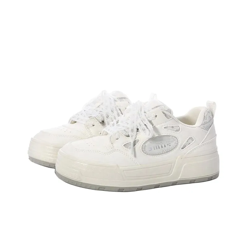 The New Age Family Low Top Skateboard Shoes Women's Ecru-1