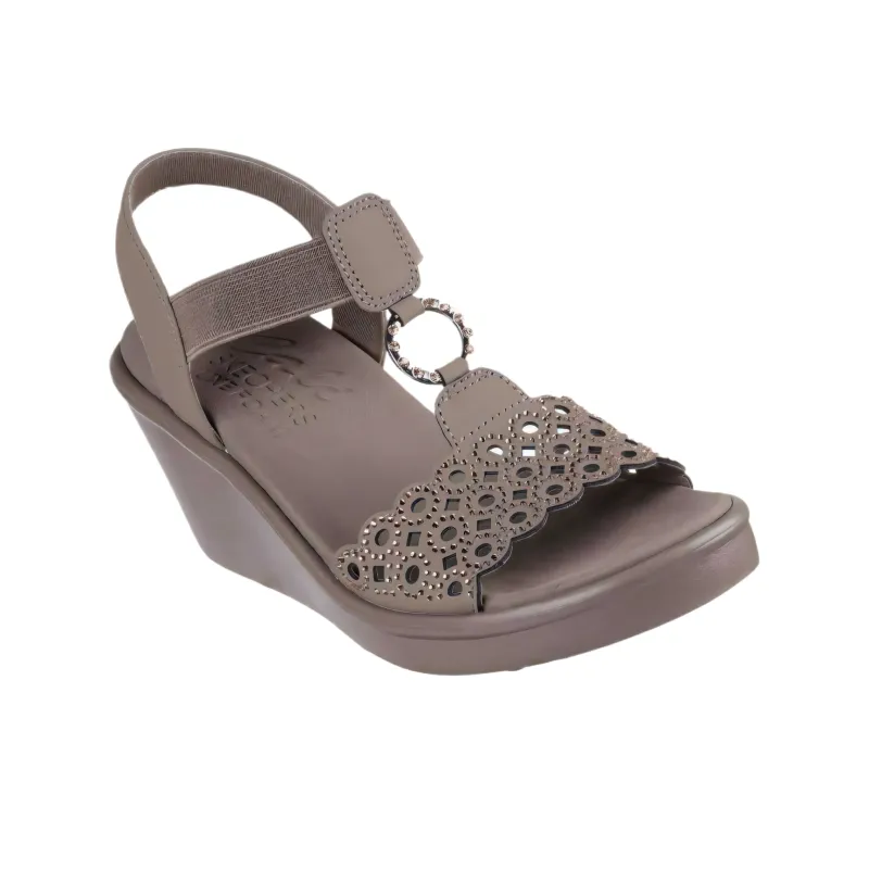 Skechers Rumble On One Strap Sandals Women's Taupe-1