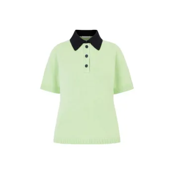 Emilia Wickstead SS25 Polo Shirt Women's Light Green