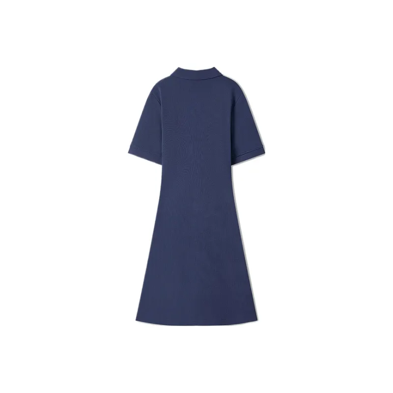 Skechers Short Sleeved Dress Women's Navy Blue 002Z-1