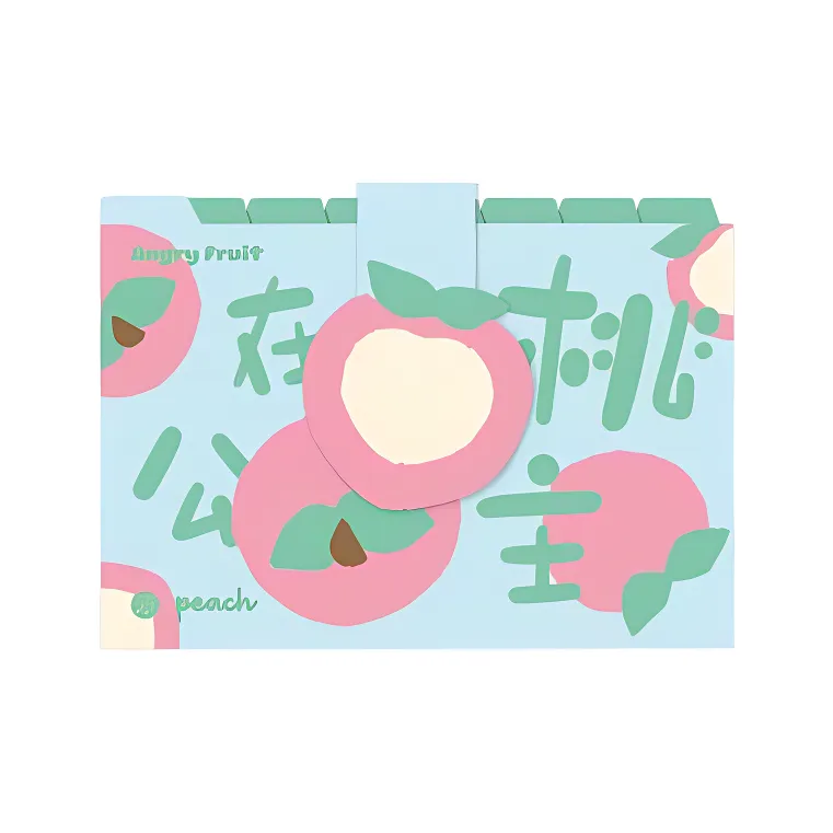SANNIANERBAN Angry Fruit 8 Compartment Trunk Bag Exam Storage Bag File Bag-2