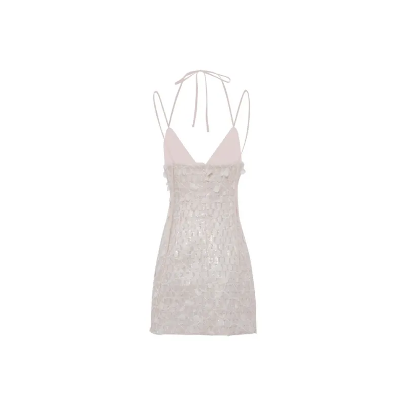 MIMI PLANGE Slip Dresses Women's Cream Apricot-1