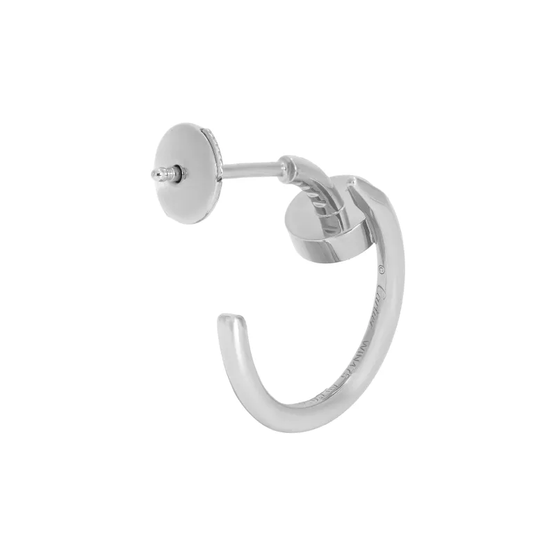 CARTIER 18K White Gold Earrings Women's-2
