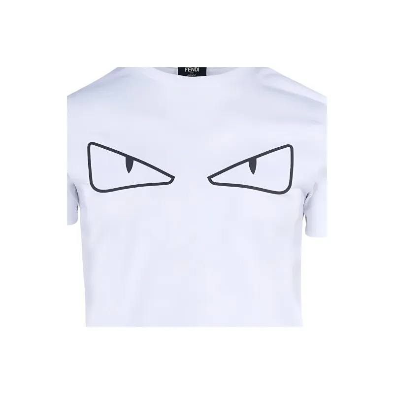 FENDI T Shirts Men White-4