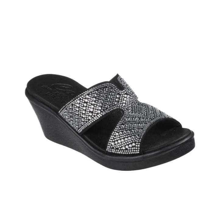 Skechers Rumble On One Strap Sandals Women's Black-1