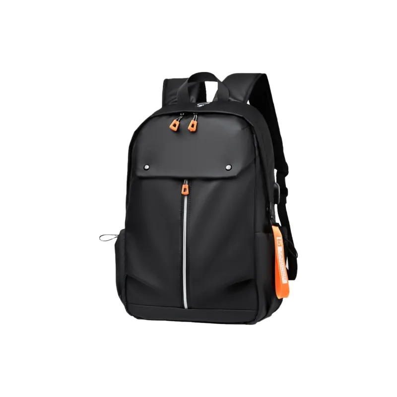 LETOO Nylon Backpack Regular Men's Black/Gray-0