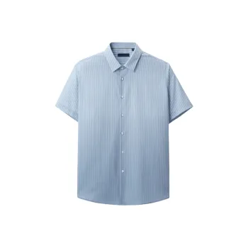 ARTSDON Shirts Men Blue Gray Gradient