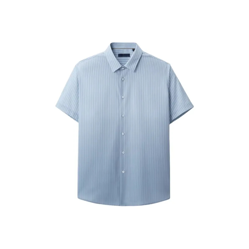 ARTSDON Shirts Men Blue Gray Gradient-0