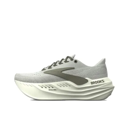 Brooks Glycerin Ma Anti Slip Wear Resistant Low Top Running Shoes Men's Light Gray Green