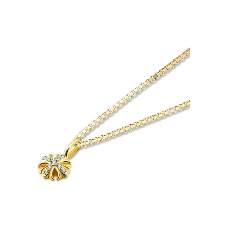 WIC 925 Silver Moissan Pendant Necklaces Unisex-1