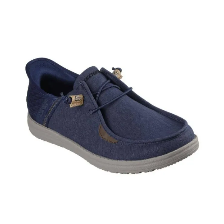 Skechers Melson Low Top Casual Shoes Men's Marine Blue-2