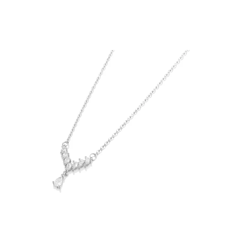 Clect Synthetic Cubic Zirconia Necklaces Women's-1
