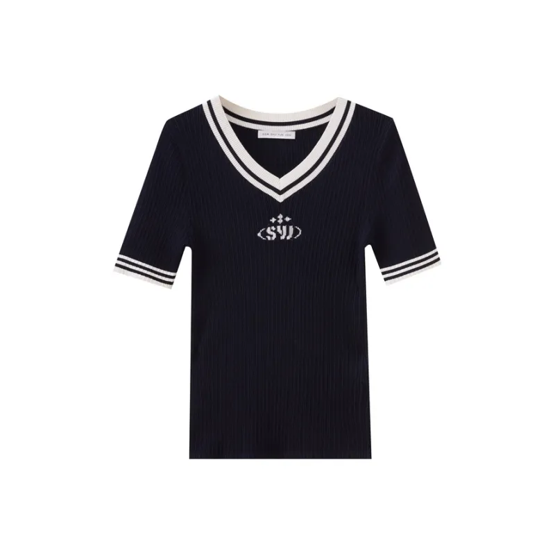 SHUIYUNJIAN Knitwear Women's Navy Blue-0