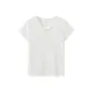Solid Color White T-Shirt